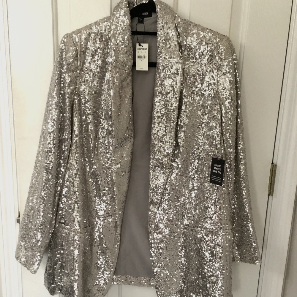 Silver Sequin Women's Jacket